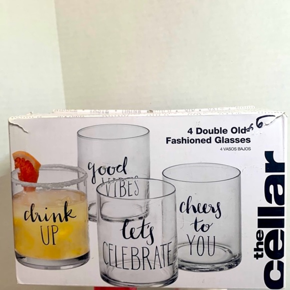 🔹NEW.. The Cellar Double Old Fashioned Glasses